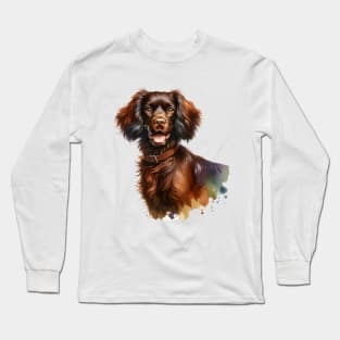 Boykin Spaniel Watercolor - Beautiful Dog Long Sleeve T-Shirt